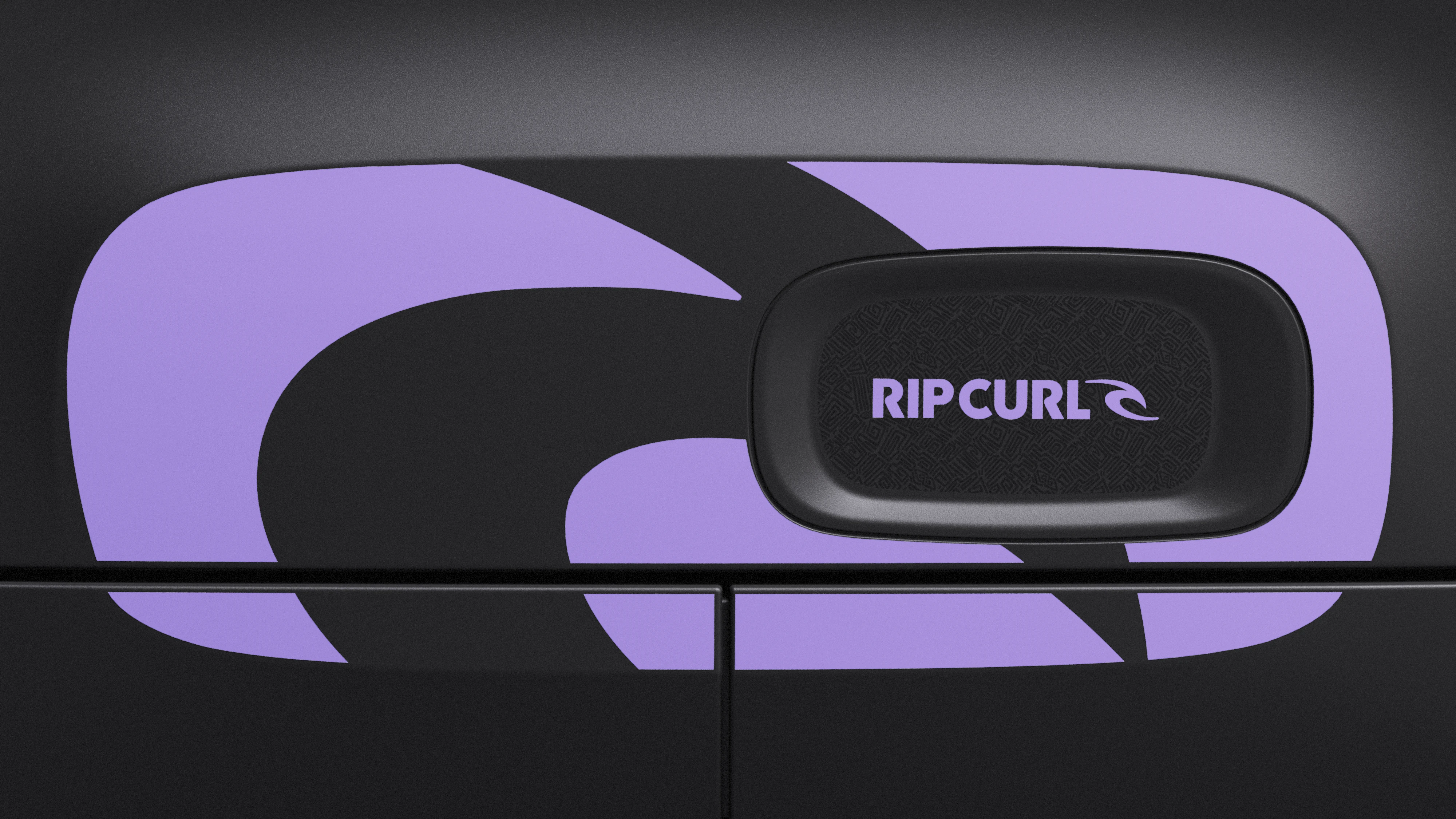 Vista detalle lateral del Citroën Ami x Rip Curl eléctrico sin carné, estilo Citroën Ami Rip Curl para coche eléctrico urbano