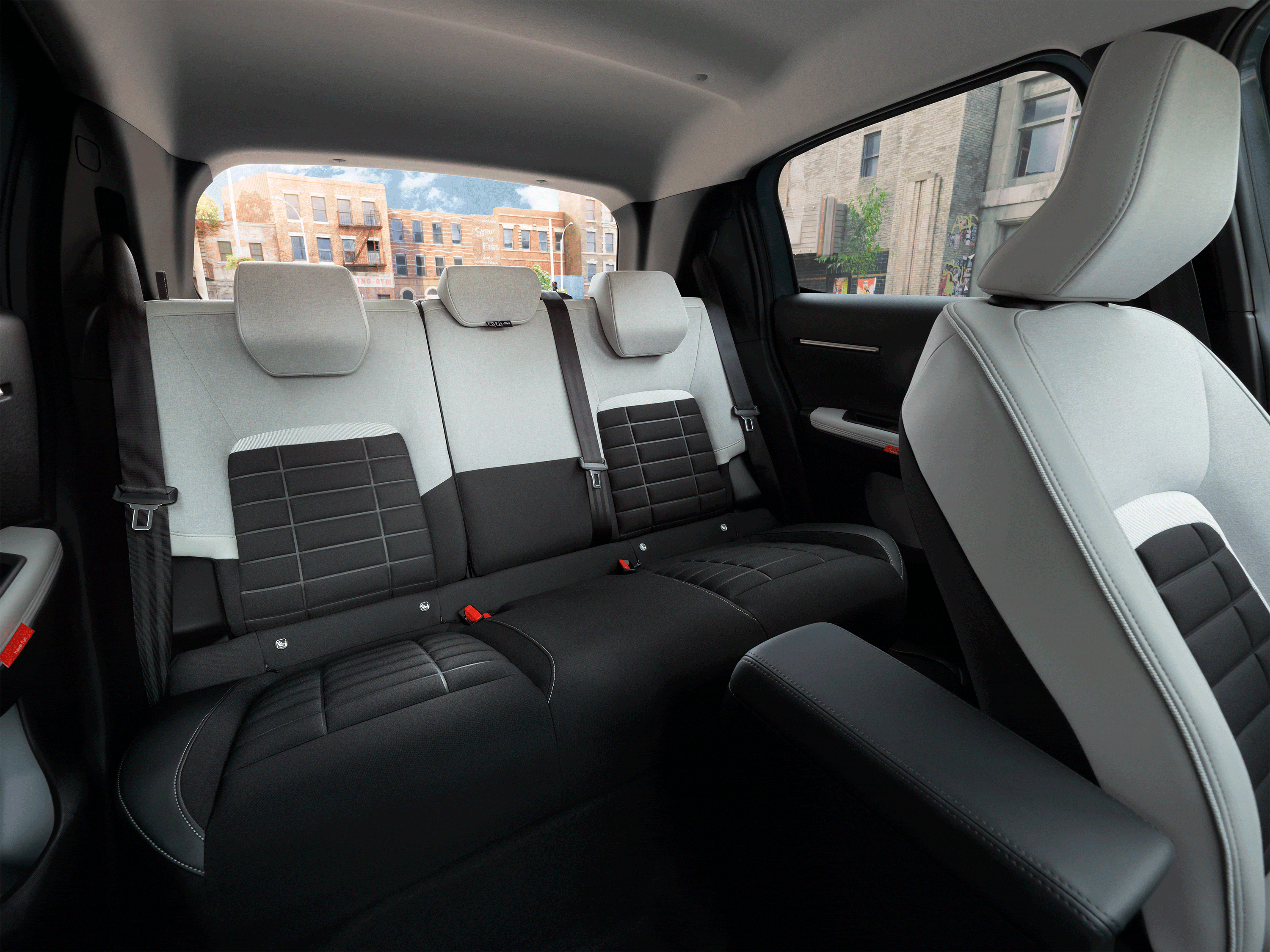 Vista del habitáculo interior del Citroën C3 SUV destacando el diseño moderno del salpicadero para una conducción urbana intuitiva, confortable y asequible.