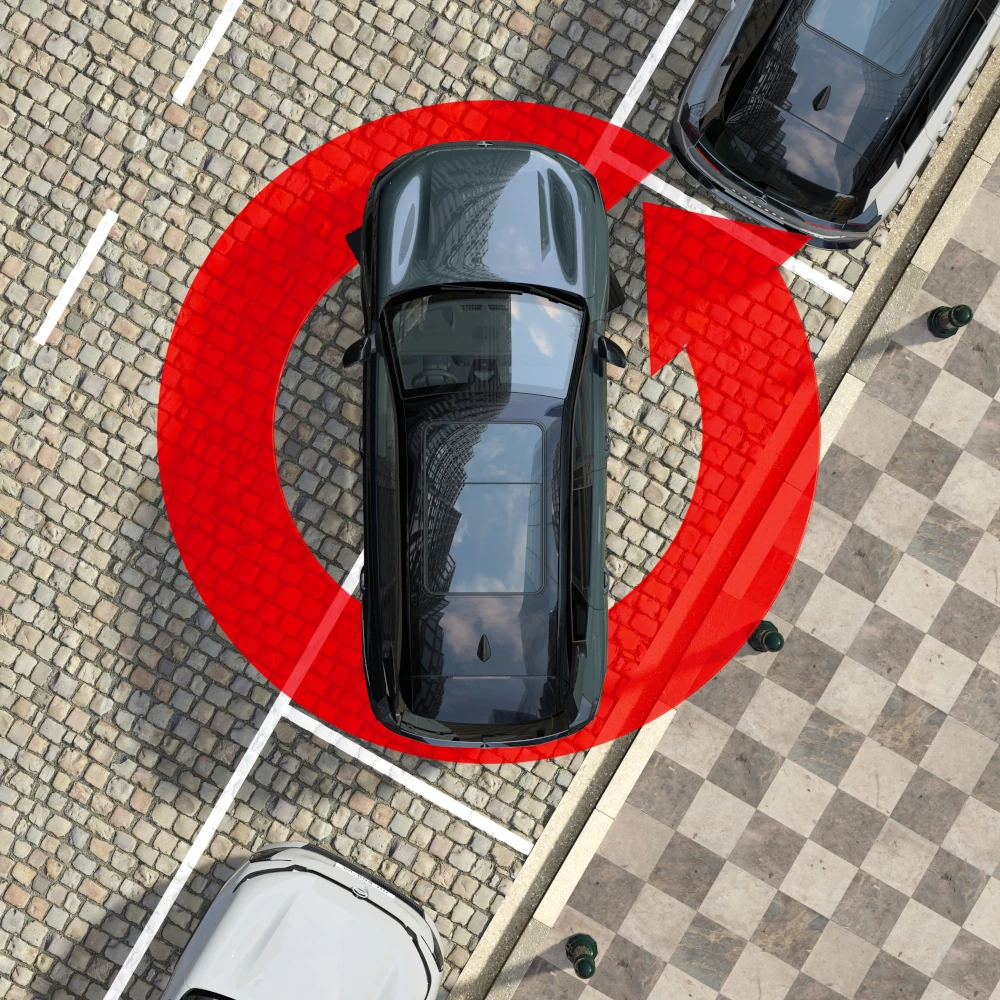 Vista cenital del C5 Aircross destacando Visión 360°, seguridad, visibilidad y tecnología para una experiencia de maniobra con confianza.