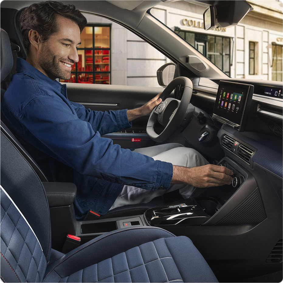 ChatGPT logo, highlighting AI-powered voice assistance available in Citroën vehicles.