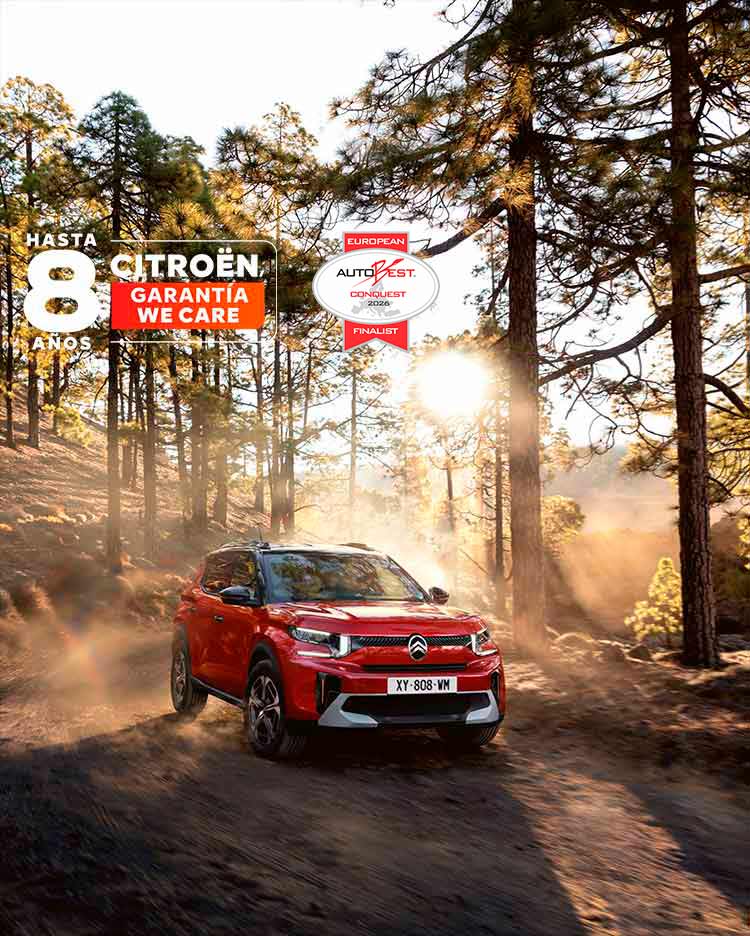 New ë-C3 Aircross in a forest